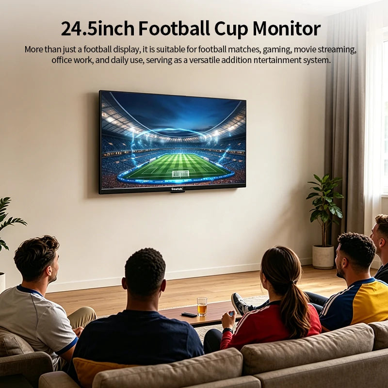Gawfolk 24.5 Inch FHD 1080P 300Hz Flat Gaming Monitor with Built-in Speakers Eye Care Computer Display
