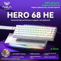 AULA HERO 68HE Magnetic Switch Gaming Keyboard RT0.01 E-sports Customize RGB Wired Mechanical Keyboard Ergonomics Accessories
